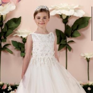 White Crochet floral lace dress